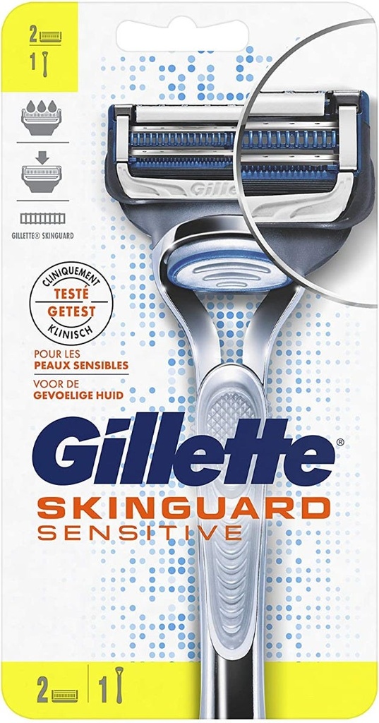 GILLETTE SKINGUARD SENSITIVE RAZOR 2 UP 