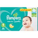 PAMPERS NO 4  LARGE 1 X  96  BOX