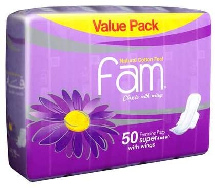 FAM WINGS MAXI 50 PADS (4X5X10)K