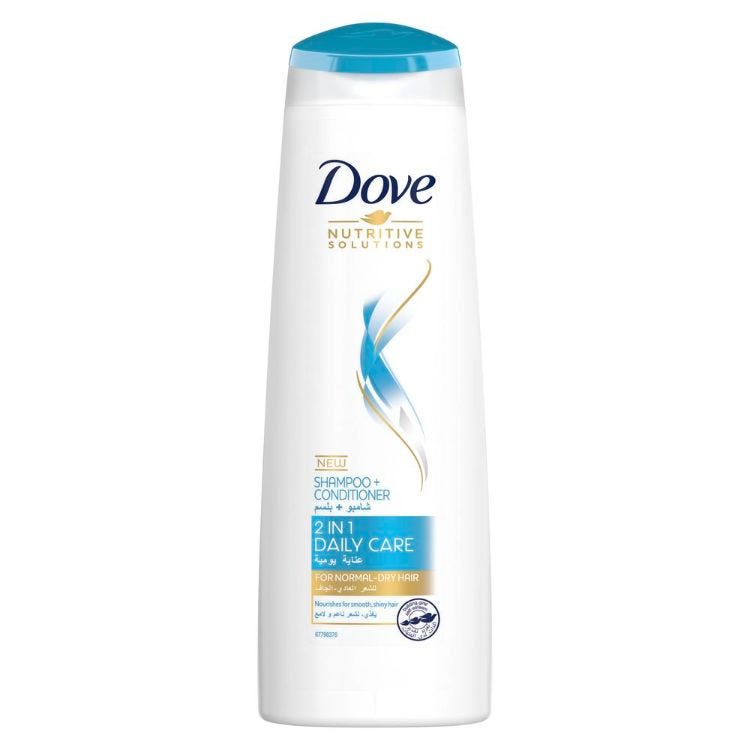 DOVE SHAMPOO DAILY CARE 2 IN 1 400ML