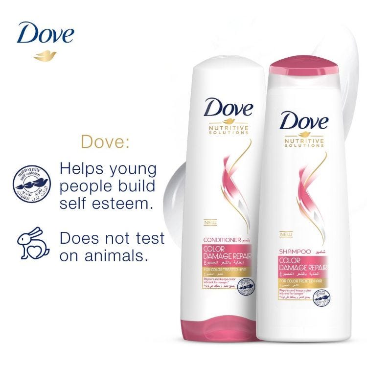 DOVE DAMAGE  COLOUR CARE SHAMPOO 400ML