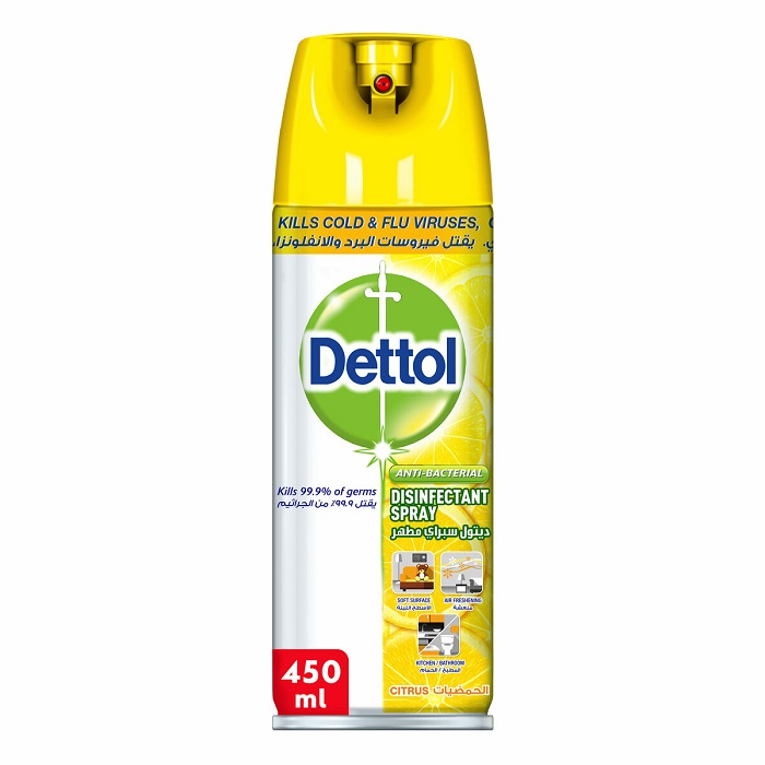 DETTOL DISINFECTANT CITRUS SPRAY 450 ML