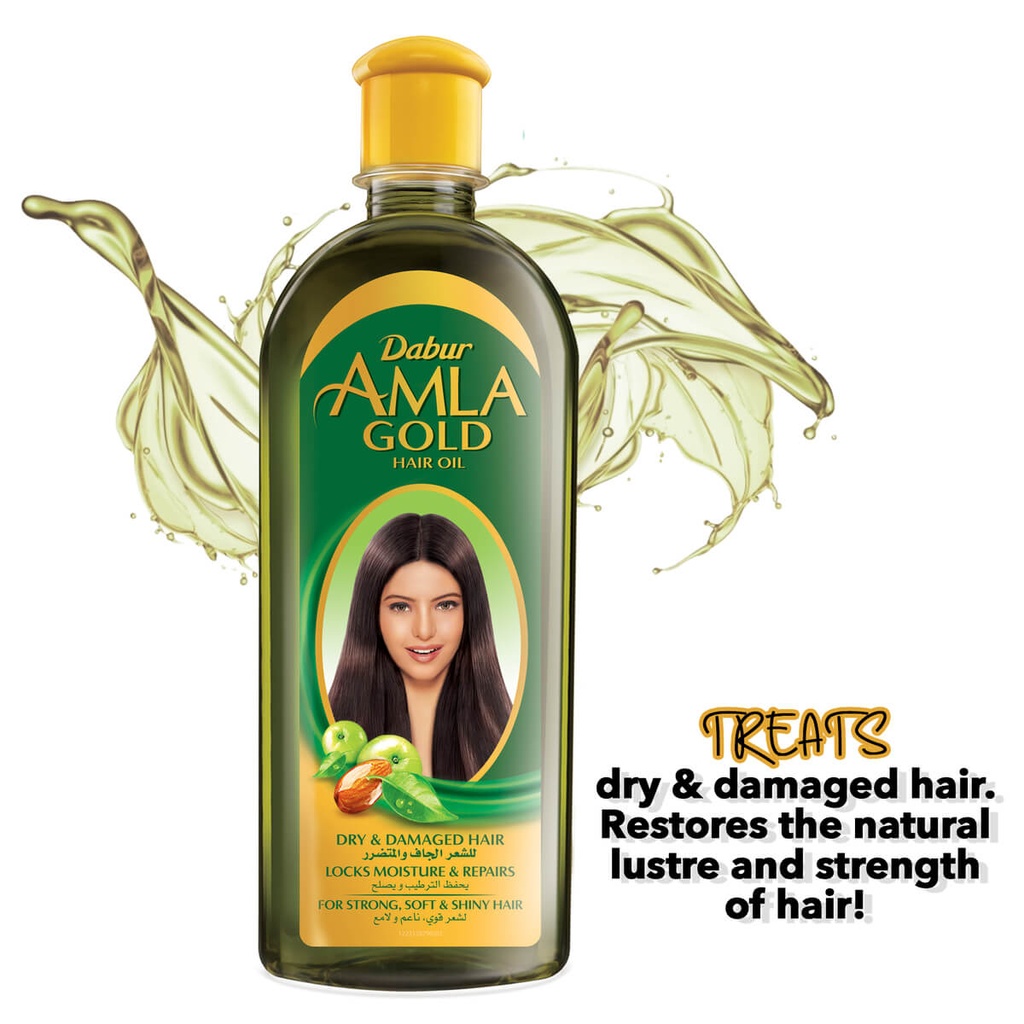 Dabur Amla Hair Oil Gold Moisture and Repairs 300 ML