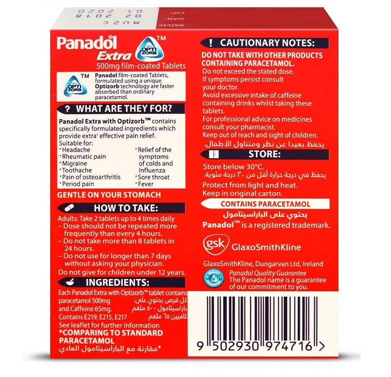 Panadol Pain Relief Extra 24 Pieces