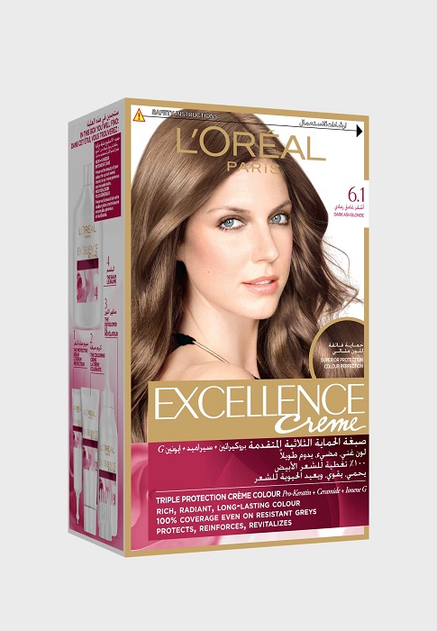 LOREAL EXCELLENCE H/C DARK ASH BLONDE 6.1