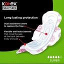 KOTEX MAXI SUPER + WINGS 12 X 10