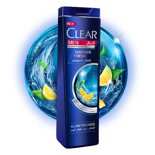 CLEAR SHAMPOO MEN SHOWER FRESH 400 ML