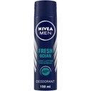 NIVEA MEN DEODRANT FRESH OCEAN SPRAY  150 ML