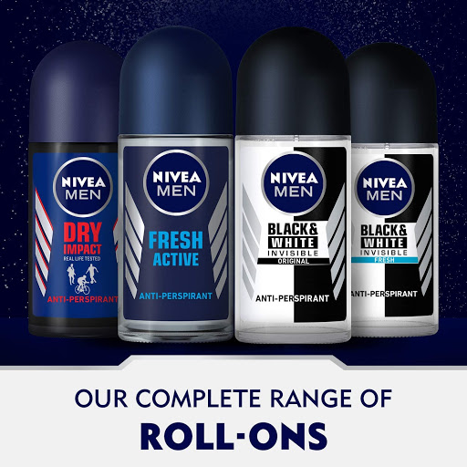 NIVEA MEN INVISIBLE BLACK WHITE ORIGINAL ROLL 50ML