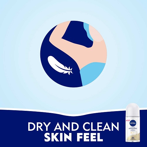 NIVEA CLEAN PROTECT WITH PURE ALUM ROLL 50 ML 