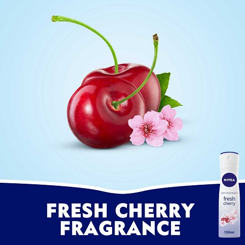 NIVEA FRESH CHERRY SPRAY 150 ML 