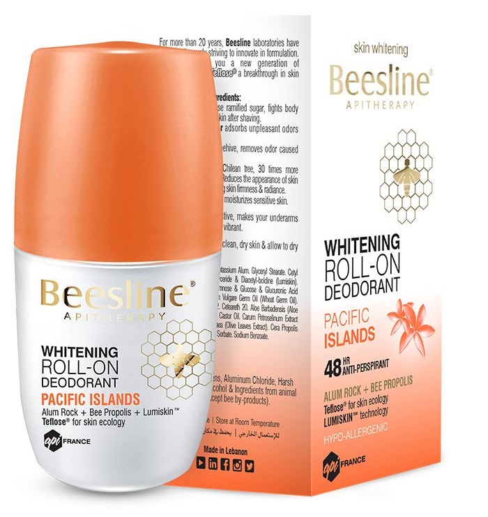 BEESLINE WHITNINIG ROLL-ON DEODORANT PACIFIC ISLAN