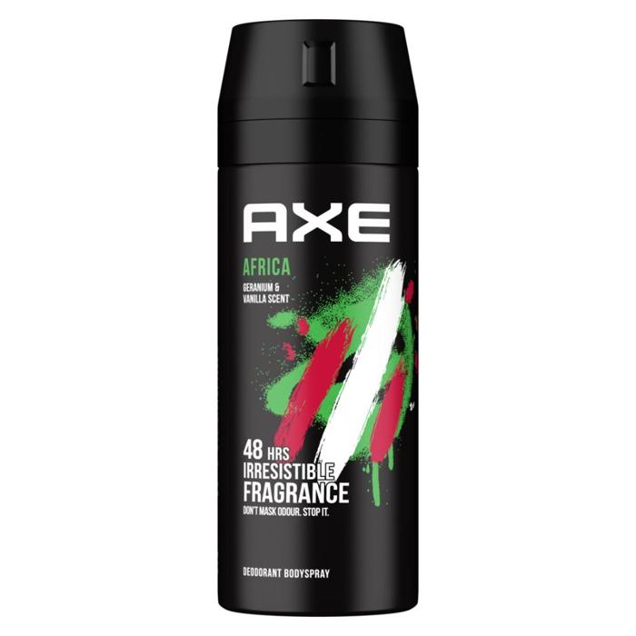 AXE DEP SPRAY AFRICA 48 HES IRRESISTIBLE FRAGRANCE 150ML