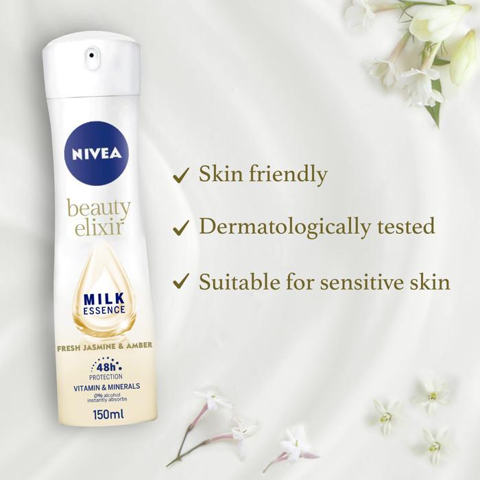 NIVEA DEO SPRAY BEAUTY ELIXIR FRESH JASM And AMBER 150