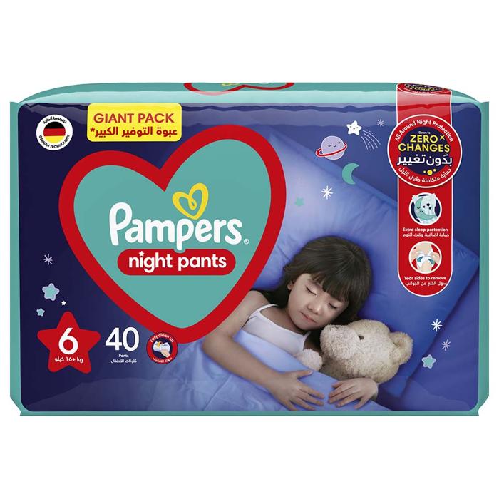 PAMPERS NIGHT PANTS NO 6 2X40