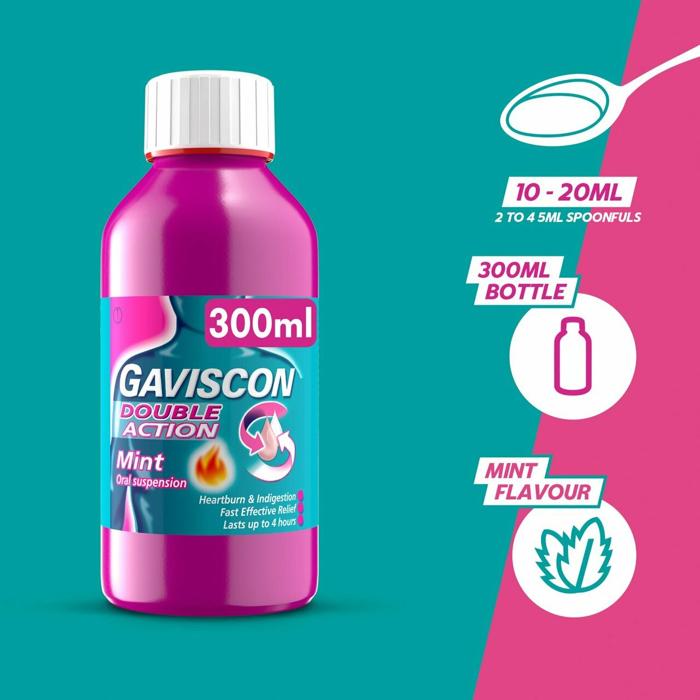 GAVISCON DOUBLE ACTION SUSP 300 ML