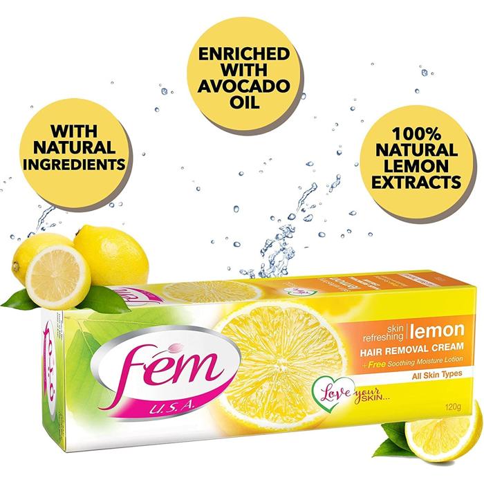 FEM HAIR REMOVAL CREAM OILY SKIN LEMON 120 G