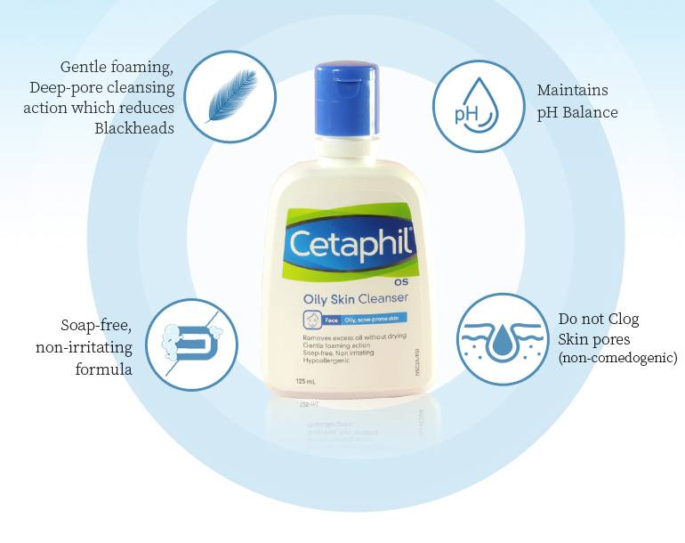 CETAPHIL OILY SKIN CLEANSER 125 ML