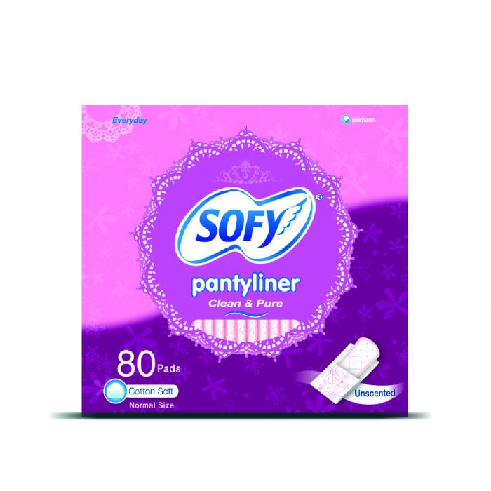 SOFY PANTYLINER UNSCENTED 80 Pad 1 Pack