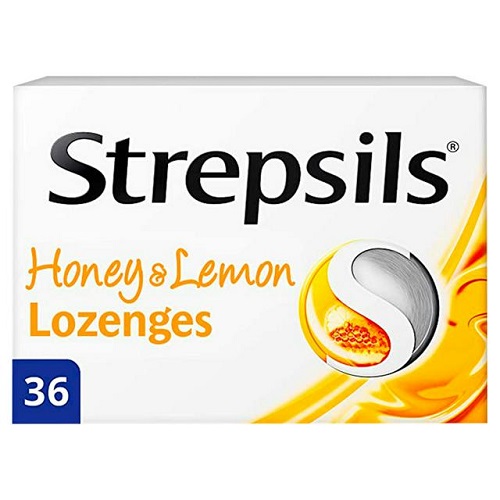 Strepsils Cough Drop Honey & Lemon 36 Pieces