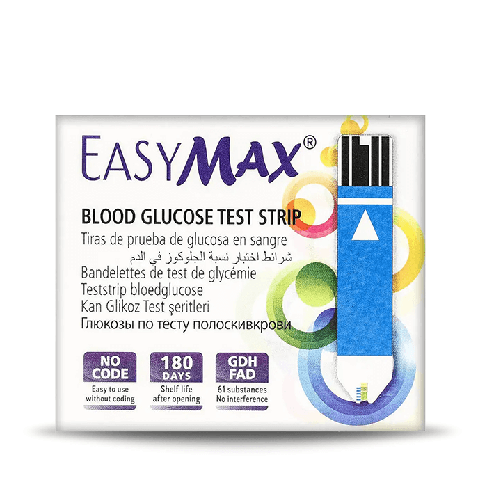 EASY MAX BLOOD GLUCOSE TEST STRIPS