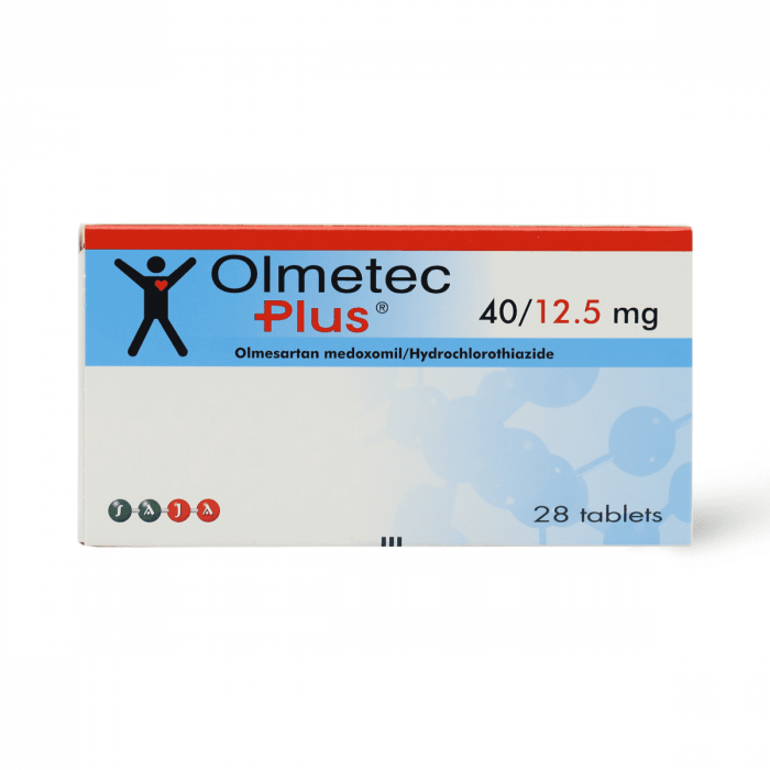 OLMETEC PLUS 40/12.5 MG 28 TAB