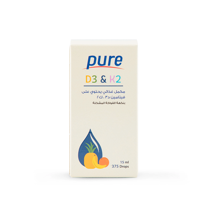 PURE VITAMIN D3+K2 15ML DROPS