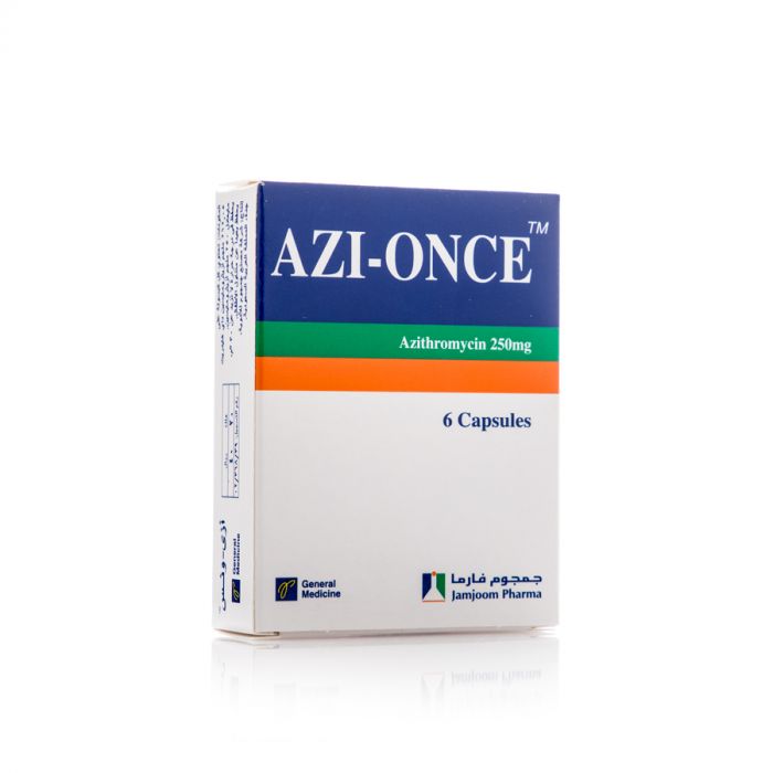 AZI-ONCE 250 MG 6 CAP