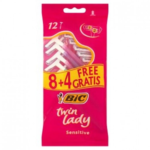 BIC TWINLADY SENSITIVE WOMEN 2 BLAD 8 + 4 FREE