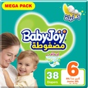 Baby Joy Diapers Compressed Diamond Pad Junior XXL #6 38 Diaper   1 Pack