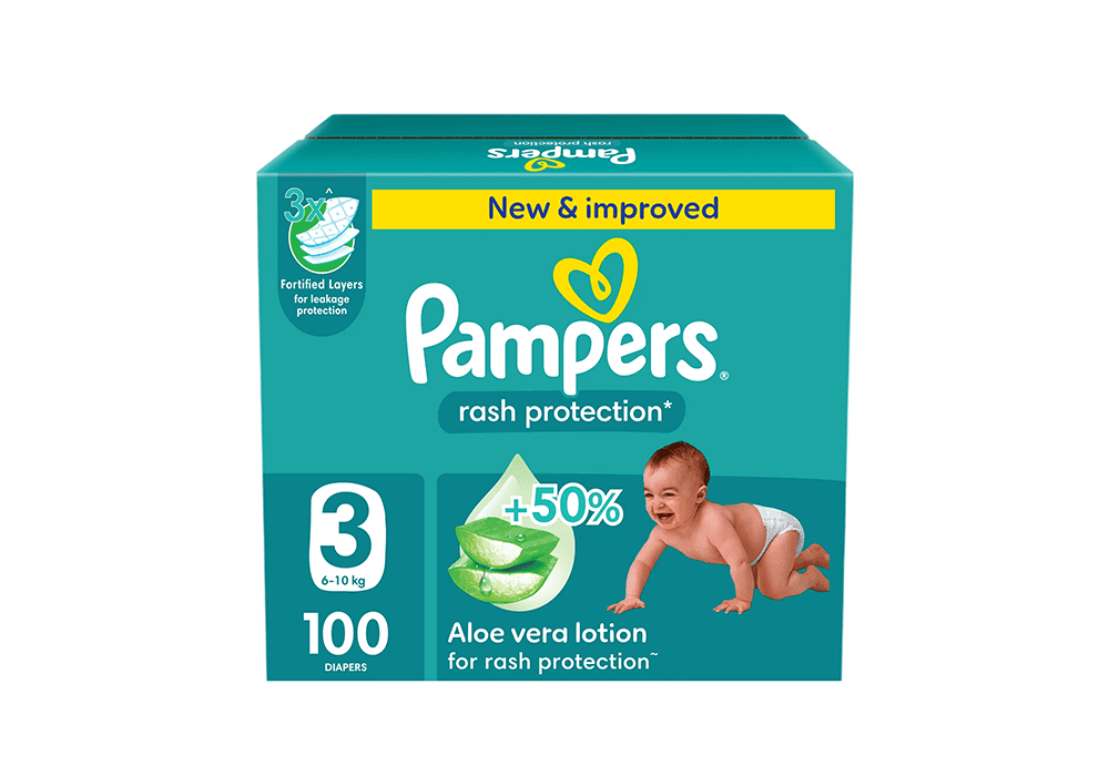 PAMPERS ALOE VERA NO3 8 X 10+2