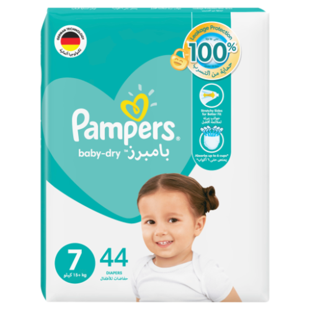 PAMPERS NO 7 JUMBO PACK 2 X 44(42)