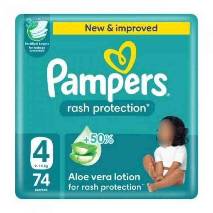 PAMPERS NO4 LARGE 7-18 KG 2 X (74)76