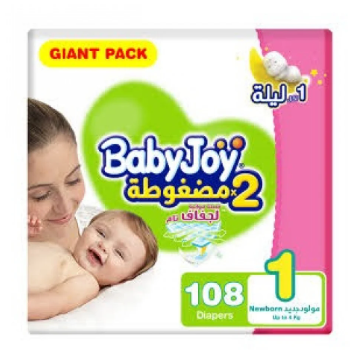 BABY JOY NEW BORN NO 1  2 X 108 1 Pack