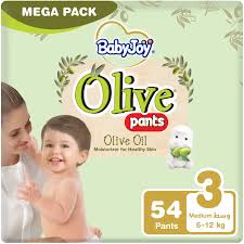 BABY JOY OLIVE PANTS MEDIUM NO 3  3 X 54 5322