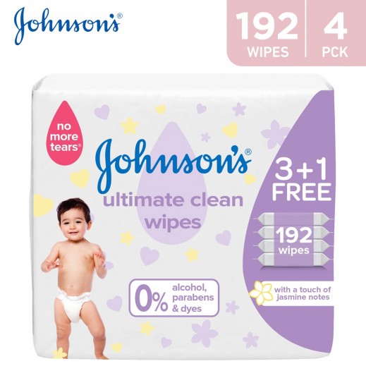 JOHNSON ULTIMATE CLEAN WIPS 48 3 +1 FREE