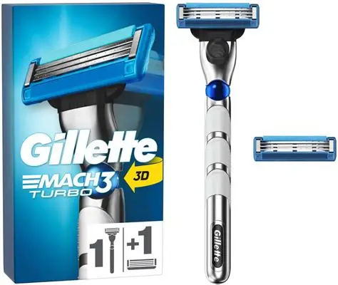 GILLETTE MACH 3 TURBO RAZOR +2 BLADES 4311