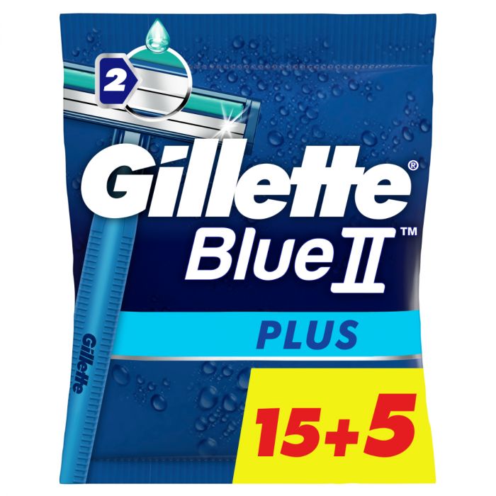GILLETTE BLUE II PLUS 15 + 5 FREE