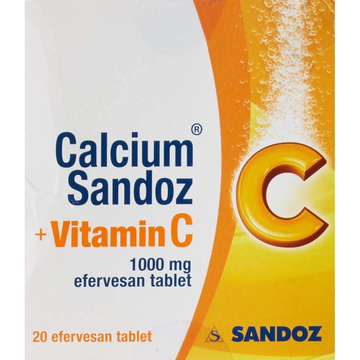 CALCIUM SANDOZ +VIT.C EFF 1000 TAB