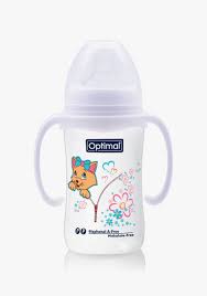 OPTIMAL WIDE NECK FEED BOTTLE H OPB 1033 WHITE 240 ML