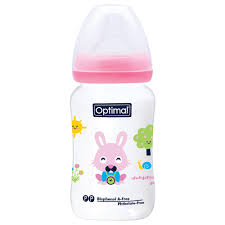 OPTIMAL WIDE NECK FEED BOTTLE OPB 1032 PINK 240 ML