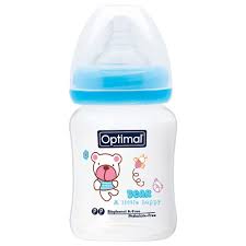 OPTIMAL WIDE NECK FEED BOTTLE OPB 1034 BLUE 180 ML