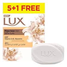 LUX SOAP FLAW LESS LILY 170G 5 + 1 FREE