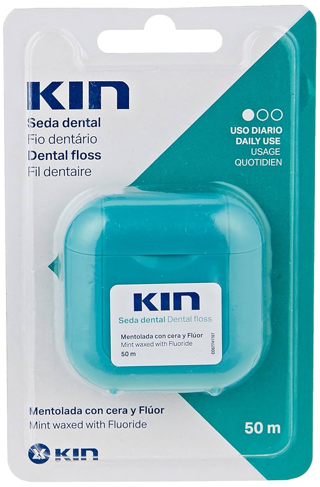 KIN MINTED DENTAL FLOSS WITH FLURIDE 50 ML