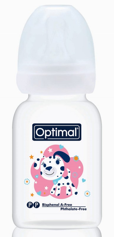 OPTIMAL SLIM WAIST FEED BOTTLE OPB 1025 WHITE 140 ML