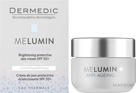 DERMEDIC MELUMIN ANTI-AGEING BRIGHTENING PROTECTIVE DAY CREAM SPF 50+ 50 ML