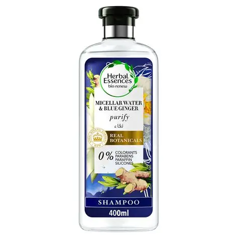 HERBAL ESS MICELLAR WATER  And BLUE GINGER SHAMPO 400