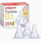 PIGEON PERISTALTIC NIPPLE (L) 3PCS/BOX 17354
