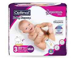 OPTIMAL DIAPER NO3 4-9 KG 22 PCS OPB 1703 1 Pack