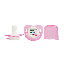 OPTIMAL ROUND NIPPLE SILICONE PACIFIER 0-6M OPB 1066 PINK